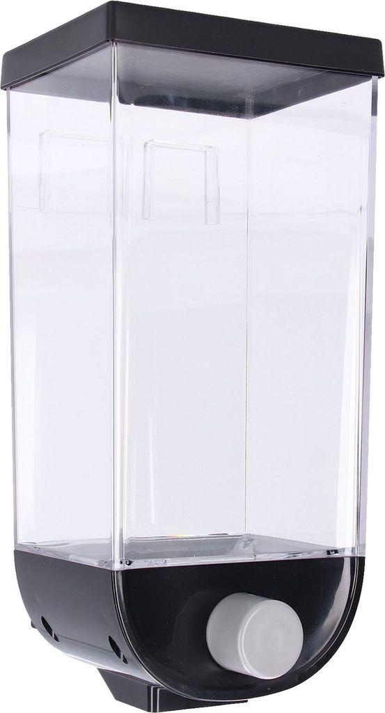 Quadratischer Spender für trockene Lebensmittel Wandmontierter Getreide-Speicherbehälter Wäscheperlen-Getreide-Spender für Küche1.5L