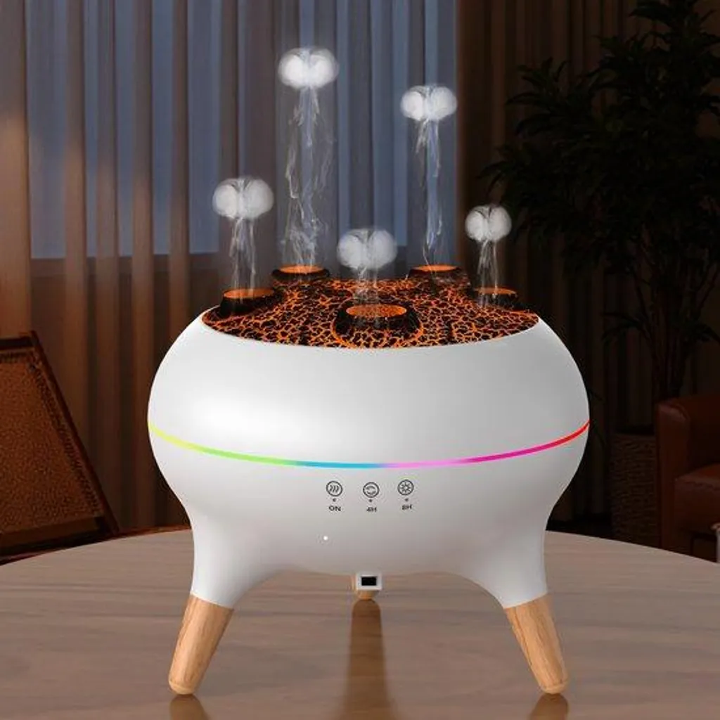 Diffuseur LED 8 couleurs avec minuterie et arrêt automatique - 250ml