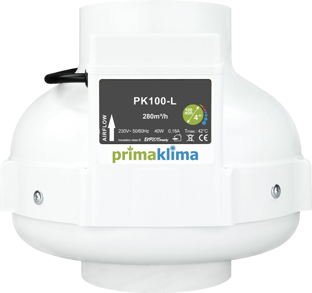 Prima Klima PK100-L, AC bis 280 m³/h mit 100 mm Anschluss, Produktbild 
