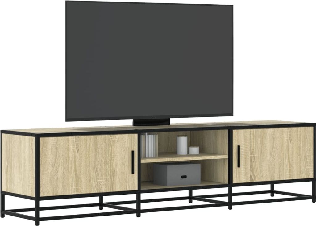 Maison Exclusive - TV-Schrank Sonoma-Eiche 160x35x41 cm Holzwerkstoff und Metall