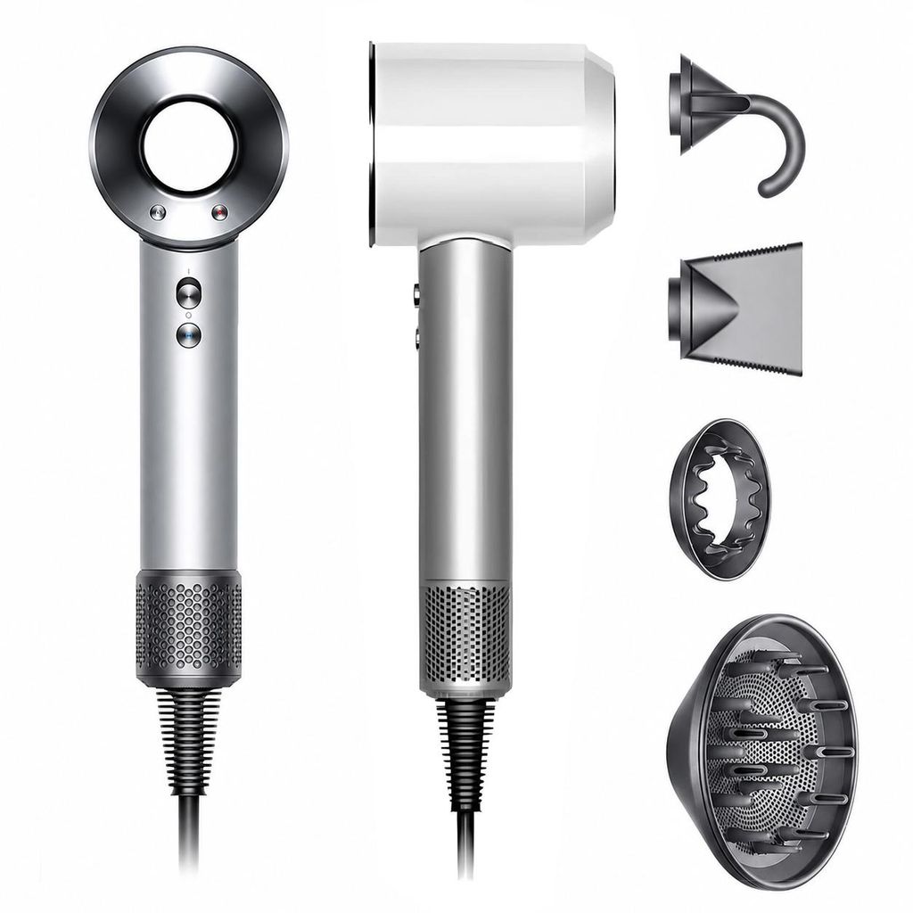 Dyson Supersonic™ Haartrockner (Weiß / Silber) Produktbild 