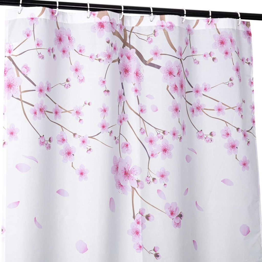 Duschvorhang FASTY Sakura Anti-Schimmel Polyester Produktbild 