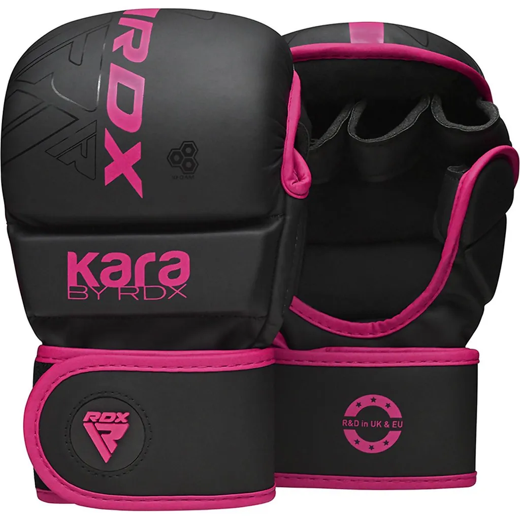 Gants de MMA RDX F6 Kara Or S/M avec Rembourrage en Gel Shock