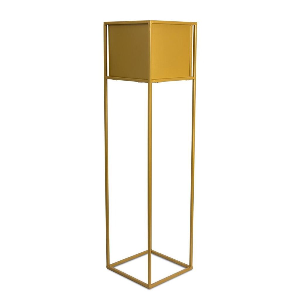 Blumenständer, Stehendes Blumenbeet, Modern, Metall, Loft, Gold 90cm