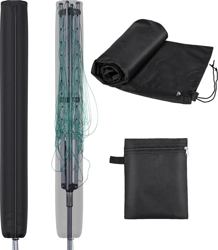 Housse de Protection Séchoir à Linge Imperméable 200 cm Anti-UV Noire