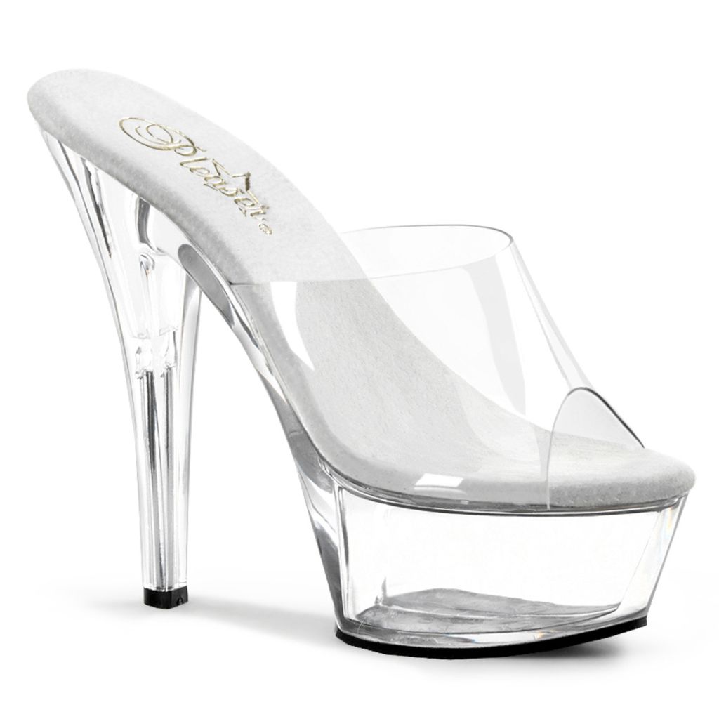 KISS-201 Damen Sandale von Pleaser, Transparent  , EU 44, Produktbild 