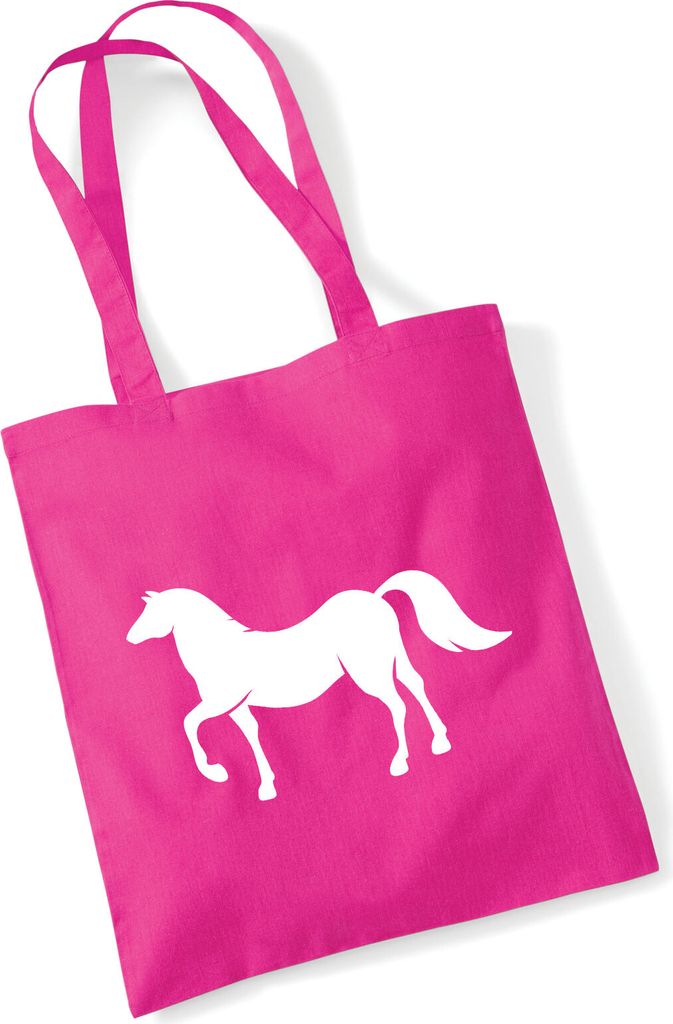 Huuraa Jutebeutel Pferd Silhouette 10 Liter Fuchsia Produktbild 