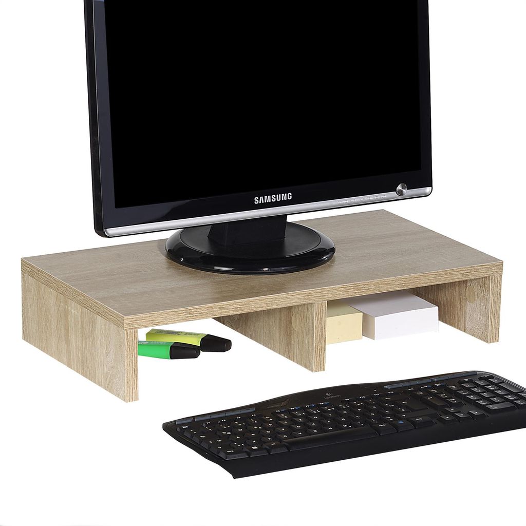 Monitorständer Monitorerhöhung Bildschirmerhöhung Wohnzimmer Schreibtischaufsatz 