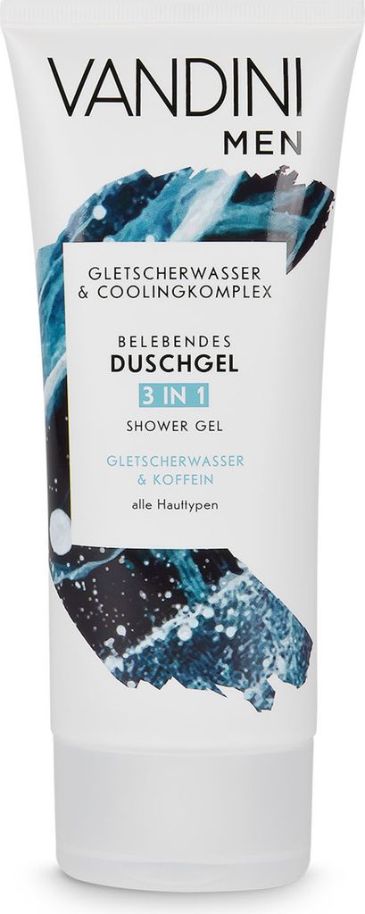 Vandini MEN Douchegel 3-in-1, Gletsjergeur Productafbeelding 