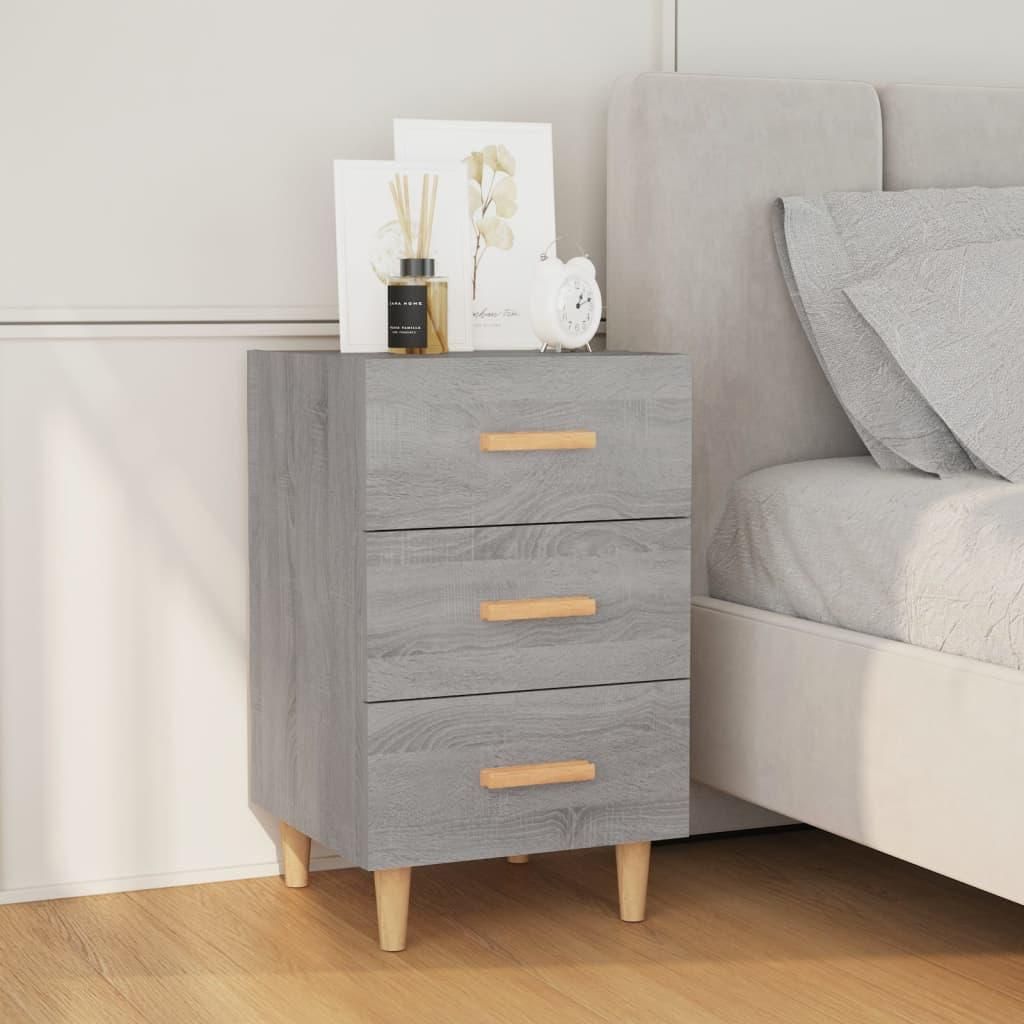vidaXL Noční stolek Grey Sonoma 40x40x66 cm výrobek ze Obrázek produktu 