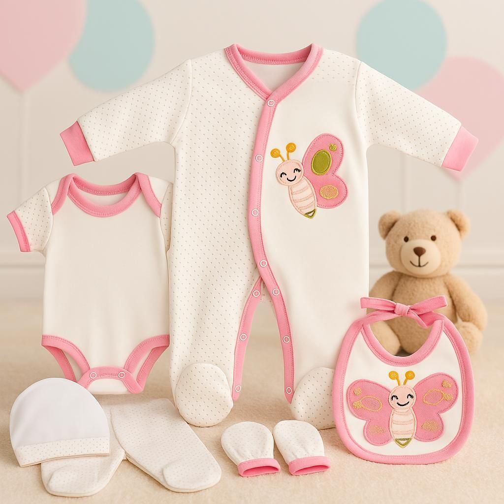 Blue Eyes Baby Geschenk Set 6-teilig, 100% Baumwolle, , Produktbild 