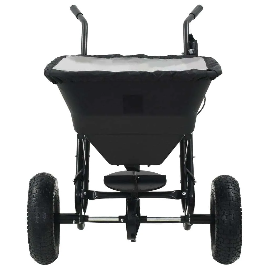 Epandeur manuel pour sel de déneigement et engrais jardin - Capacité 45L