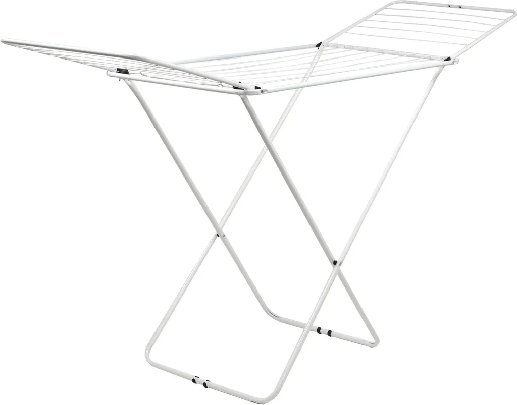 Séchoir à linge 18 mètres en acier poudré blanc KADAX Resby robuste