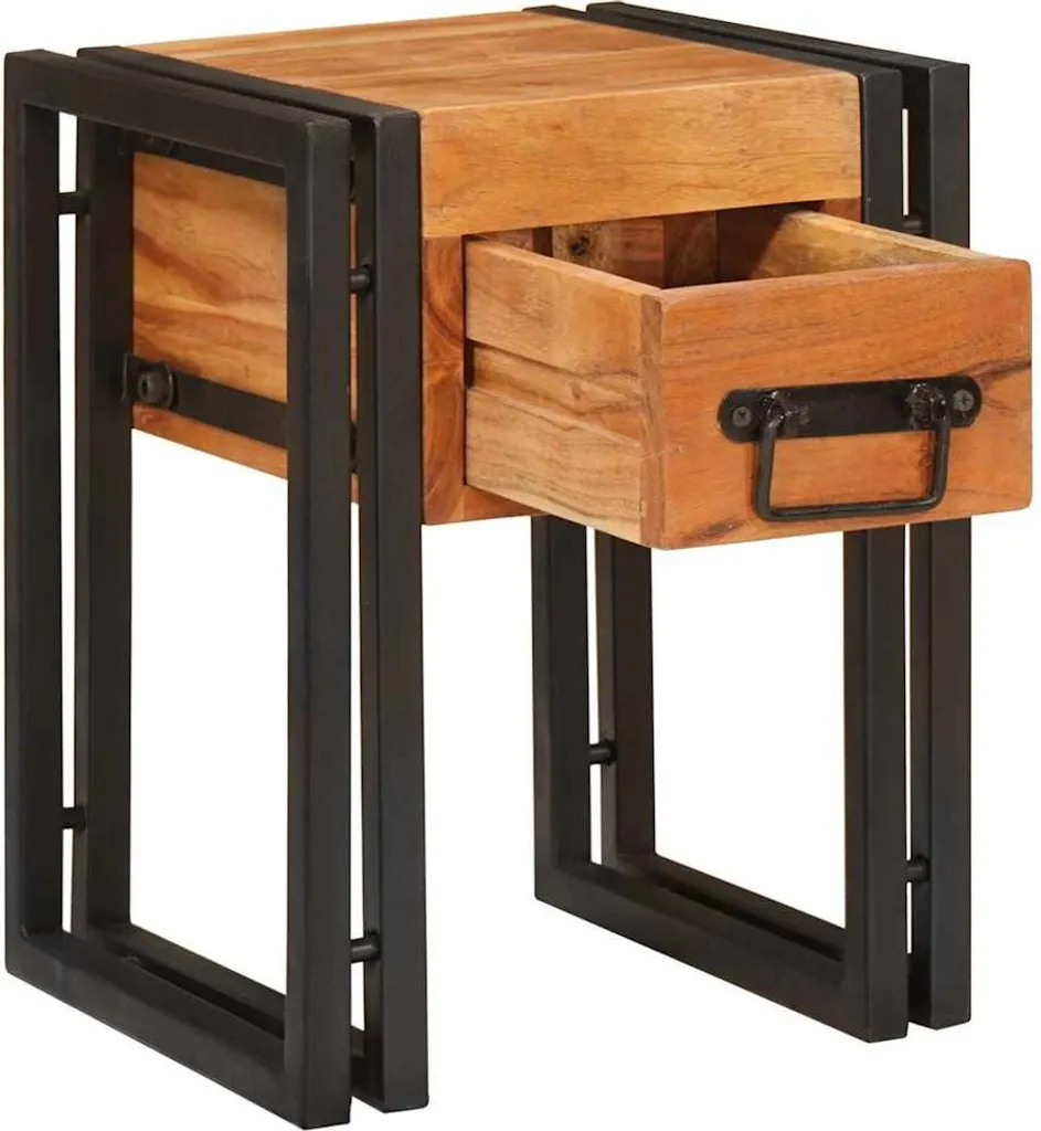 Table d'appoint compacte 30x30 cm pour ranger vos télécommandes et café