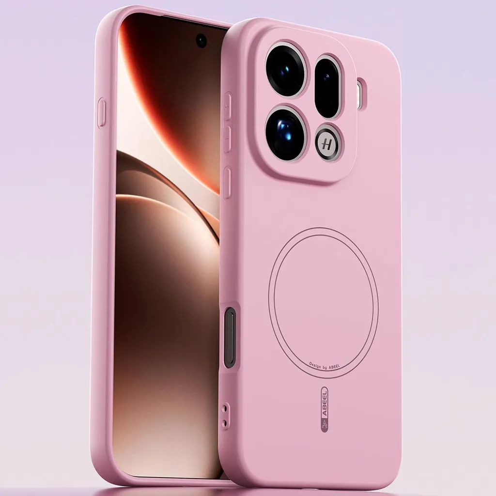 Custodia Rosa Oppo Find X9 Pro: Stile MagSafe e Silicone Morbido