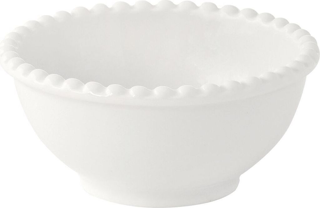 Dipschälchen TIFFANY WHITE weiß rund D. 10cm aus Porzellan Easy Life