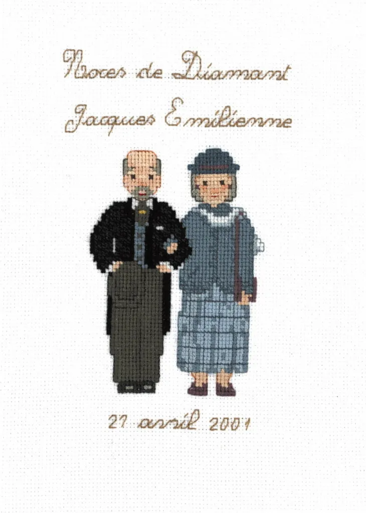 Kit Punto Croce 10x15 Le Bonheur des Dames Nozze di Diamante DIY Prezzo