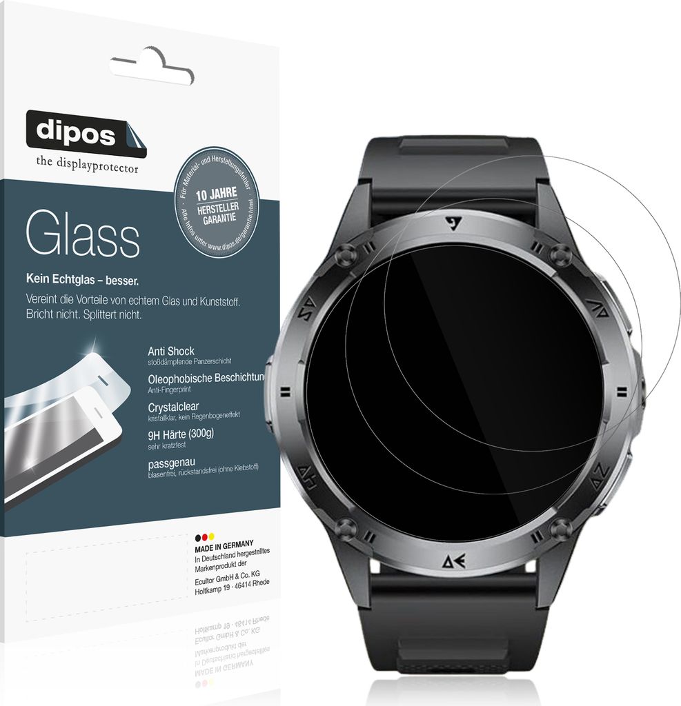 2x Schutzfolie für LIGE EF1 Pro - Anti-Shock 9H Folie dipos Glass Kunststoffglas