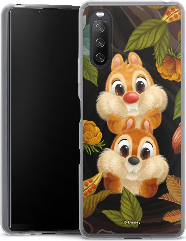 DeinDesign Slim Hülle für Sony Xperia 10 III Silikon Case Ultra Dünn Handyhülle Disney Offizielles Lizenzprodukt Chip und Chap