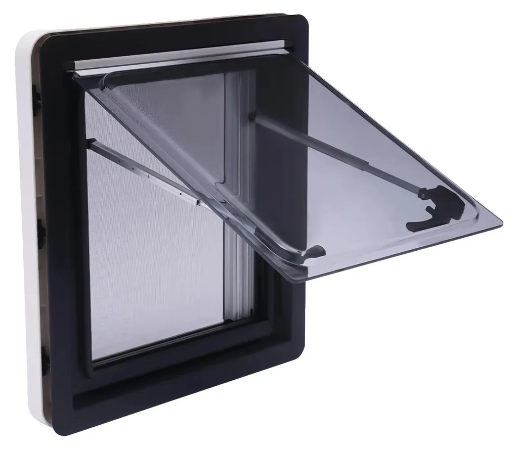 Baie projetable pour fourgon 450x500mm avec cadre robuste en aluminium