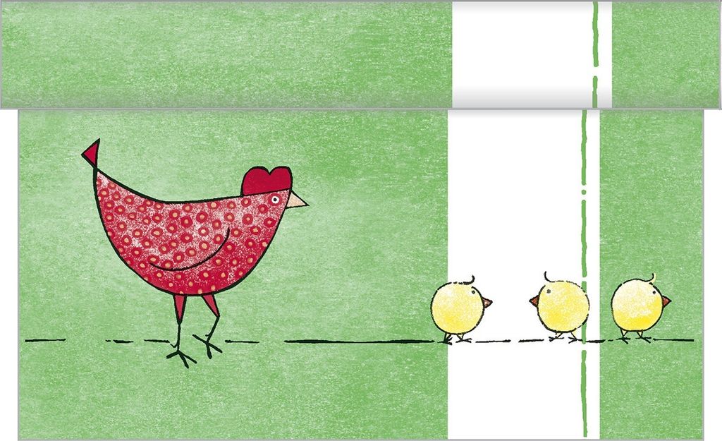 Sovie HOME Tischläufer Tiffy aus Linclass Airlaid 40 cm x 4,80 m, 1 Stück - Tischband Tischtuch Ostern Frühling