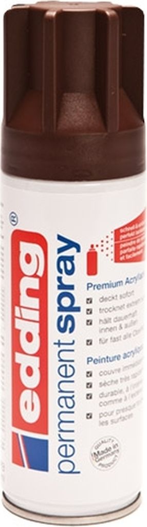 Acryl-Farblack Permanentspray schokoladenbraun seidenmatt RAL8017 Packung mit 6 Stück