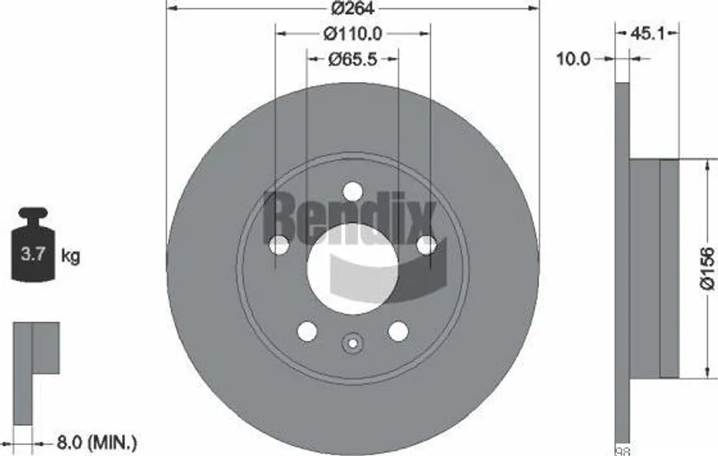Disque de frein Bendix BDS1427 : finissez-en avec les bruits sur Zafira