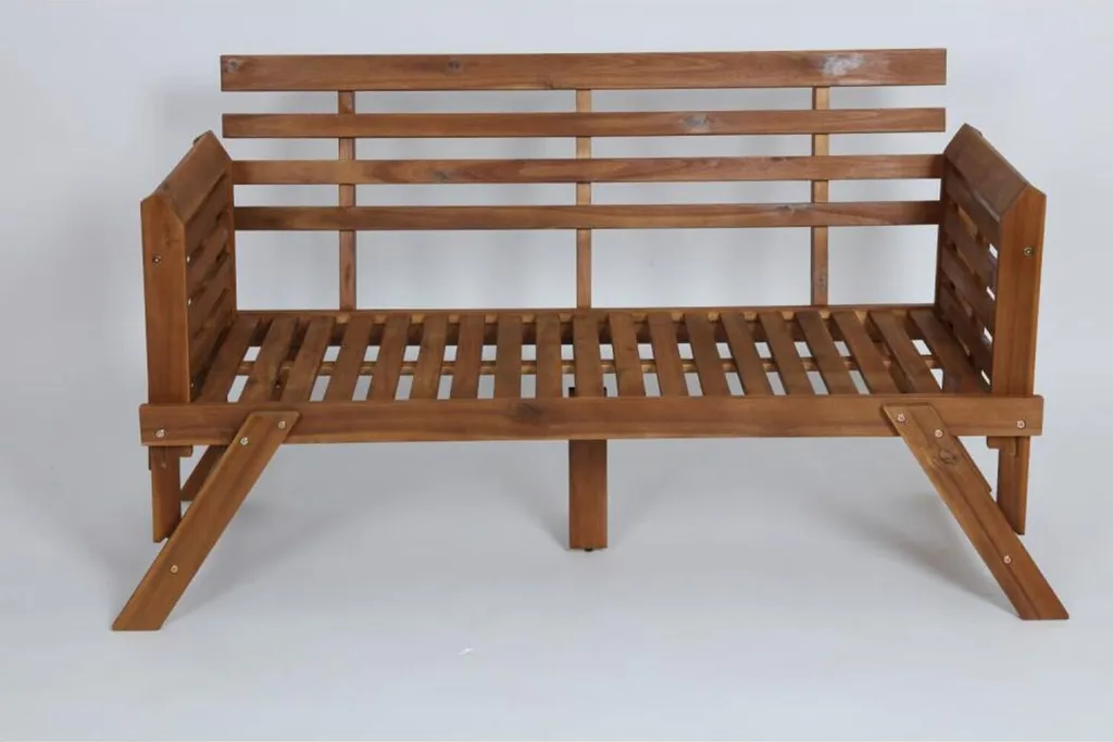 Banc Pliable Acacia 196cm - Solution gain de place pour Jardin - 14