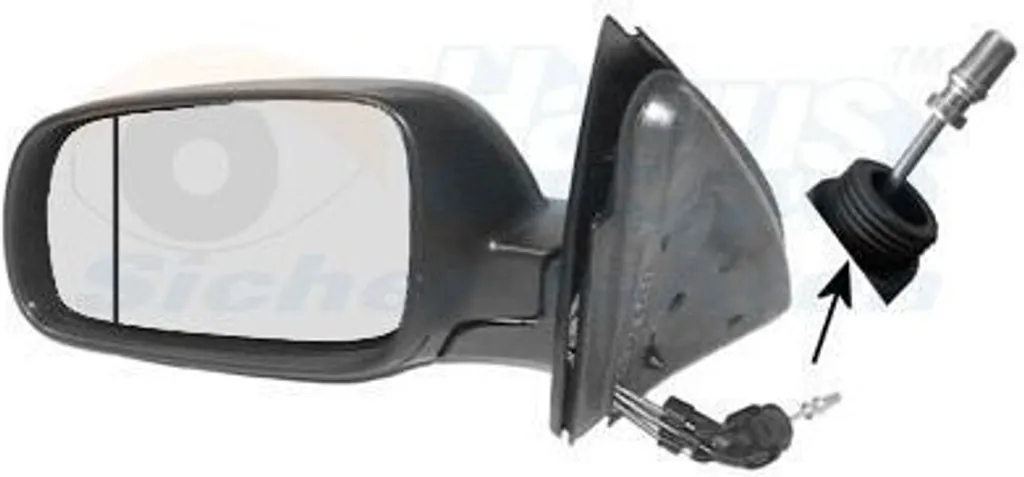 Rétroviseur extérieur VAN WEZEL 4903803 asphérique noir pour AROSA 6H