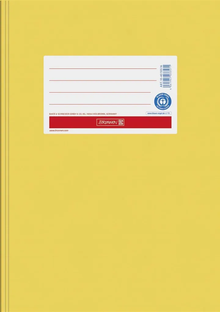 Protège-cahier A5 Papier Jaune Brunnen : Fini les Cornes ! Lot de 10