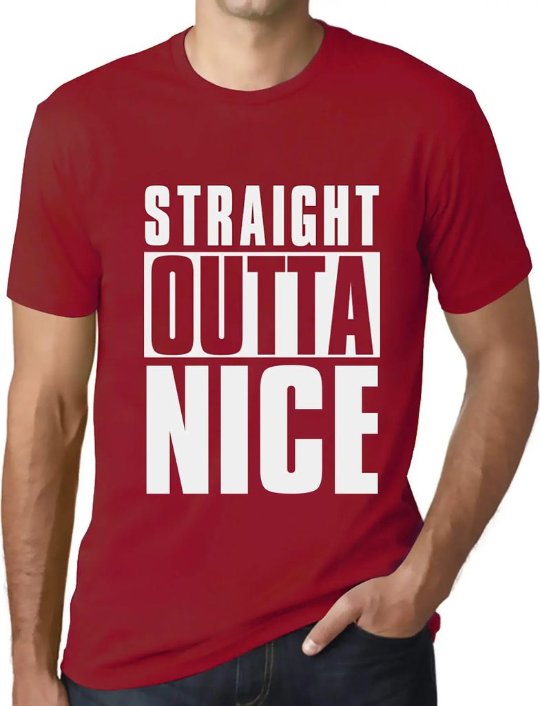 Herren Grafik T-Shirt Gerade aus schön – Straight Outta Nice – Öko-Verantwortlich Vintage Jahrgang Kurzarm Lustige Druck Geburtstag Geschenk ...