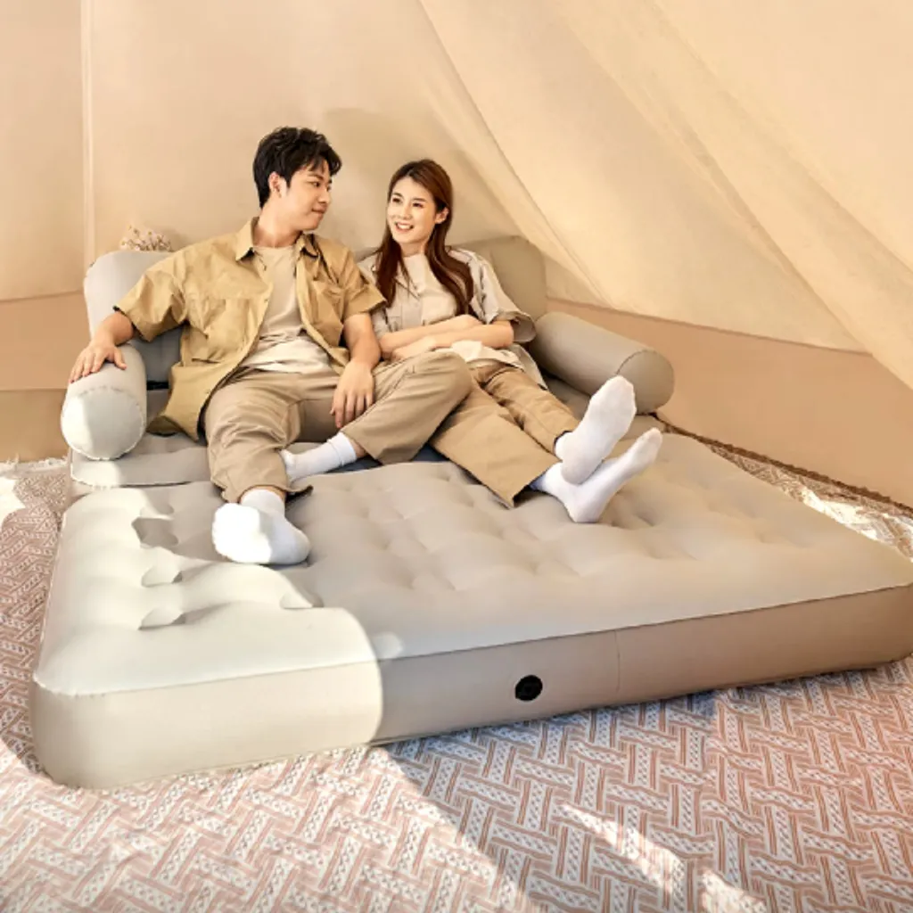 Canapé-lit gonflable SOFLINKA : la solution couchage d'appoint rapide - 8