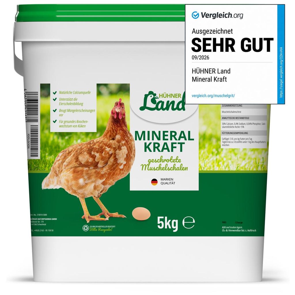 HÜHNER Land Mineral Power per polli 5 kg, graniglia Immagine del prodotto 