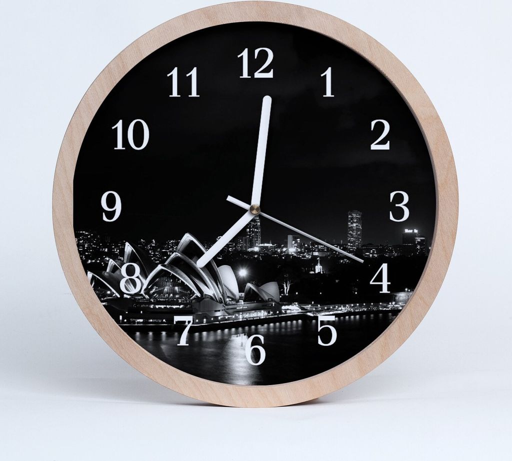 Holzuhr 30fi cm wanduhr - Sydney City