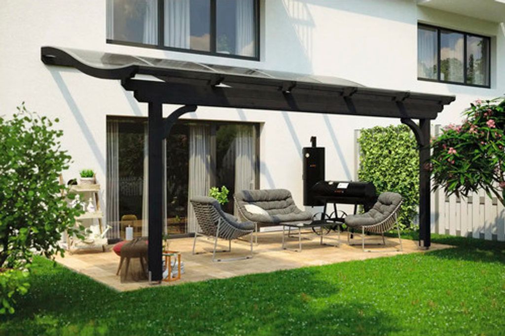 Terrassenüberdachung SKAN HOLZ Verona 541 x 289 cm anthrazit