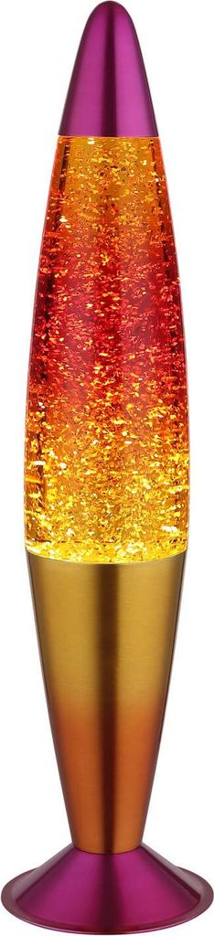 GLOBO Lighting Lavaleuchte LED GLITTER DH 9.70x40 cm orange