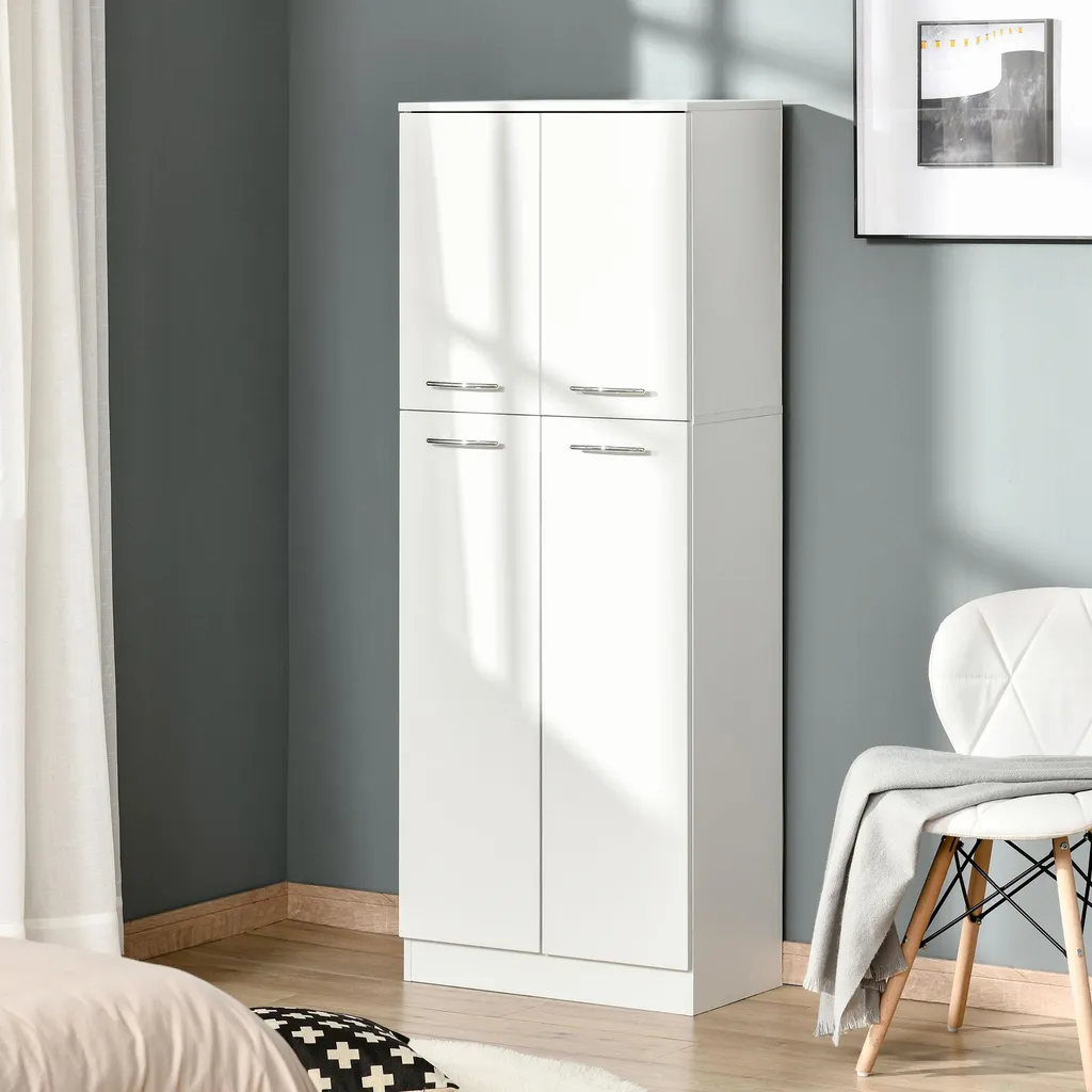 Armoire de rangement modulable blanche pour optimiser vos petits espaces - 2