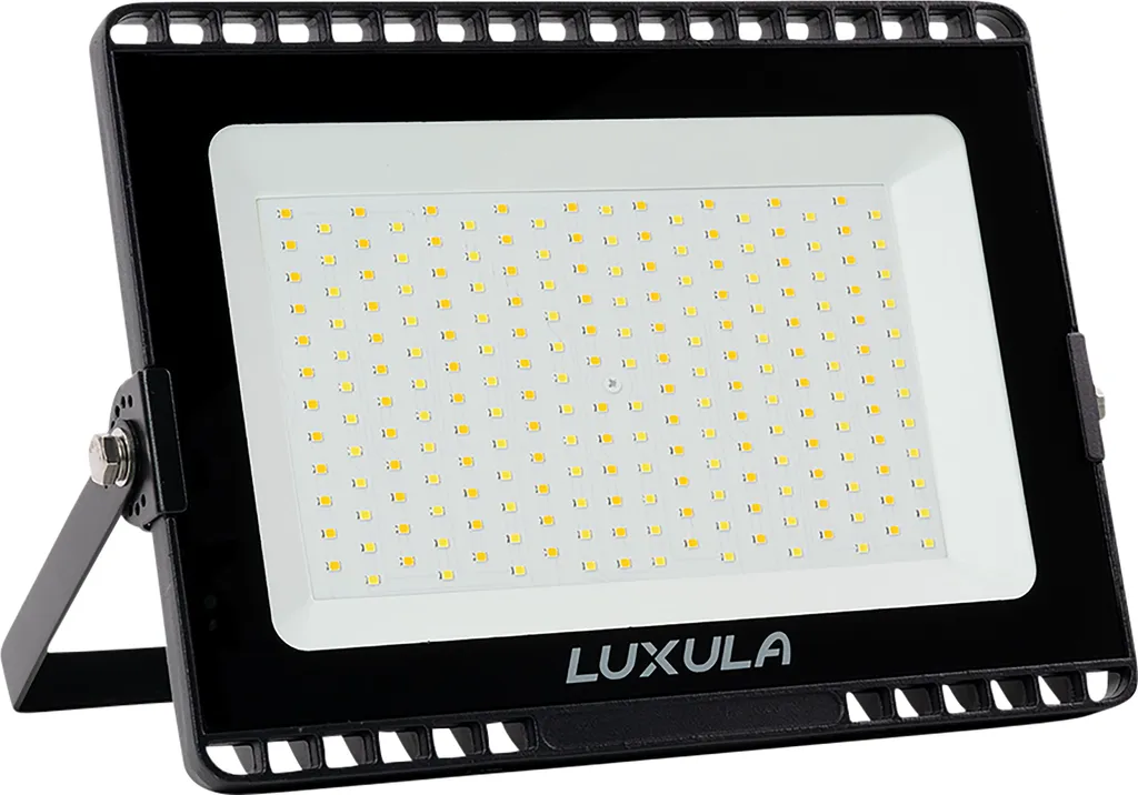 Projecteur LED 100W pour Cour et Entrepôt - Intensité 10000lm CCT Noir Robuste