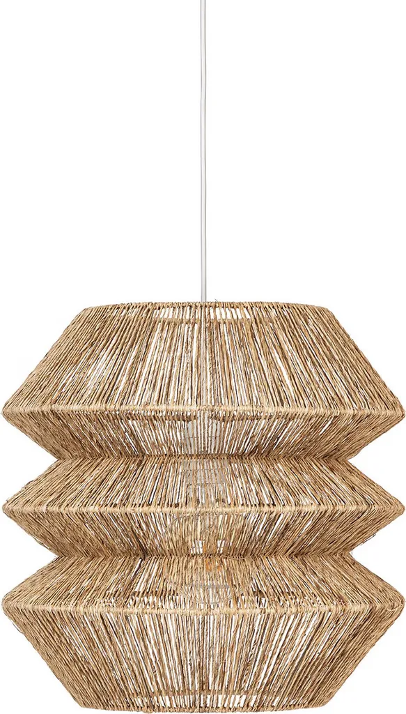 Suspension en Fibre Naturelle Liza D38cm - Design Ajouré Atmosphera