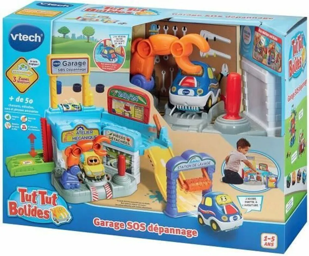 Jouet d'Éveil Garage SOS Dépannage VTech pour Garçon et Fille de 1 an