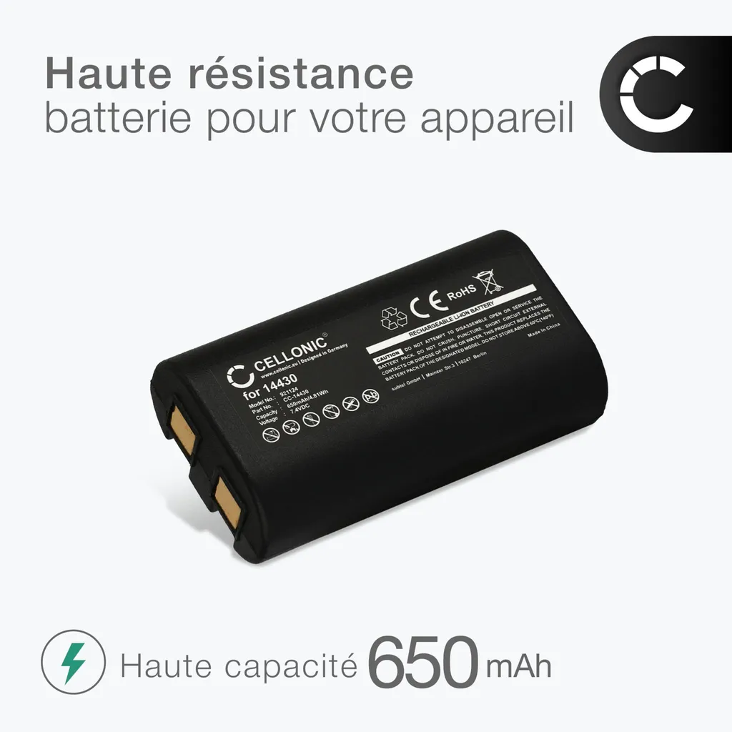 Batterie de Rechange Dymo LabelManager 280 260P - Corrige Panne Charge