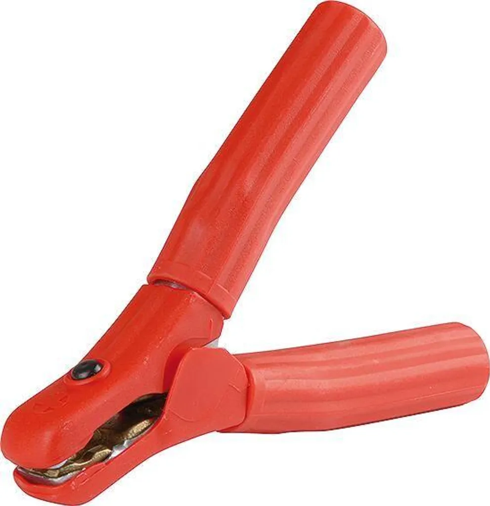 HERTH+BUSS Pinza di Carico Batteria 52289663 Lamiera Acciaio Isolata Rosso