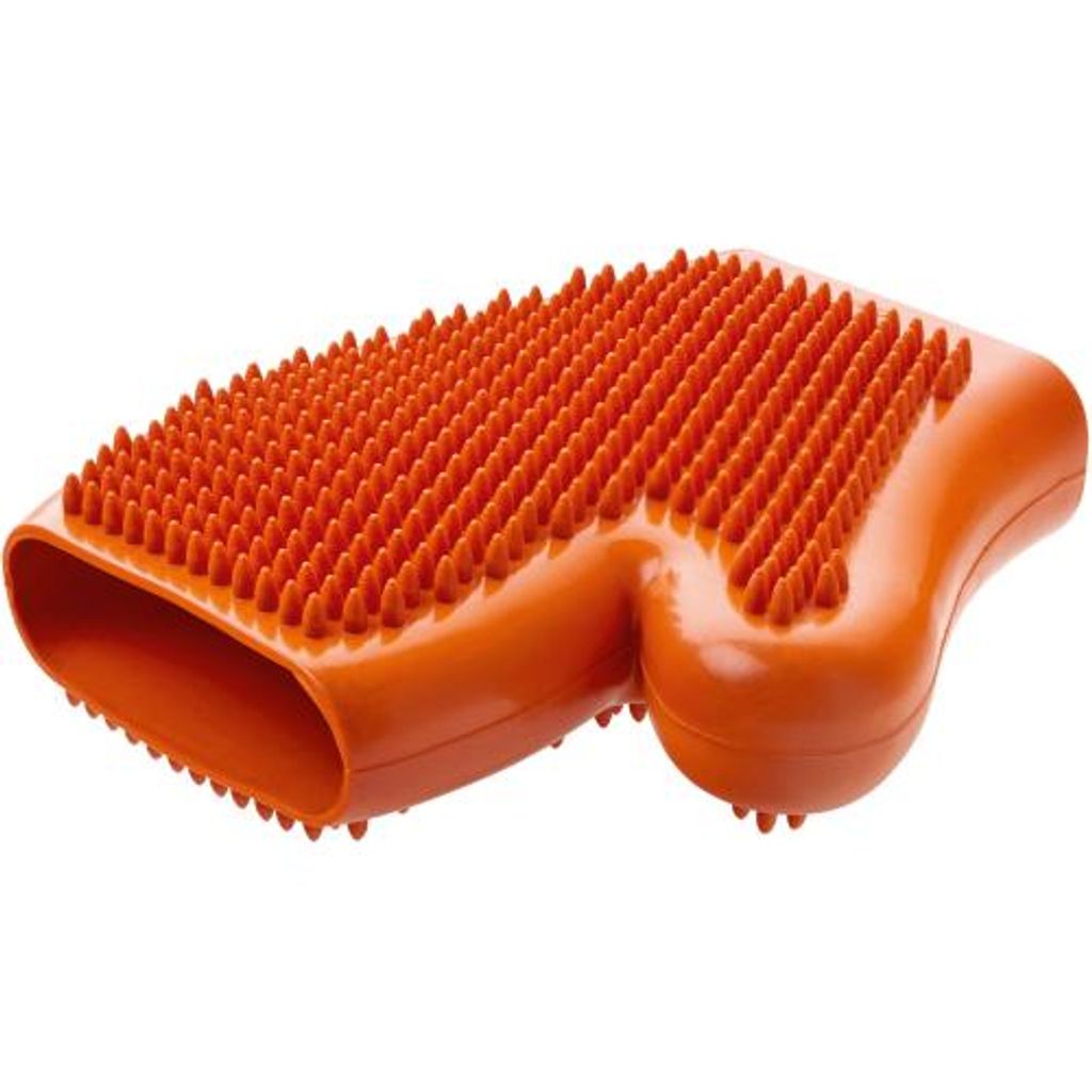 Hunter Hundestriegel Wellness glove orange 18 cm