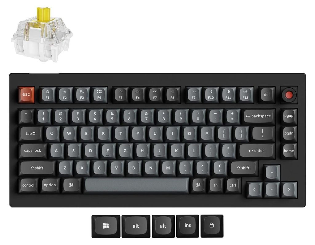 Tastiera meccanica con cavo Keychron V1 8K QMK QWERTY US Immagine del prodotto 