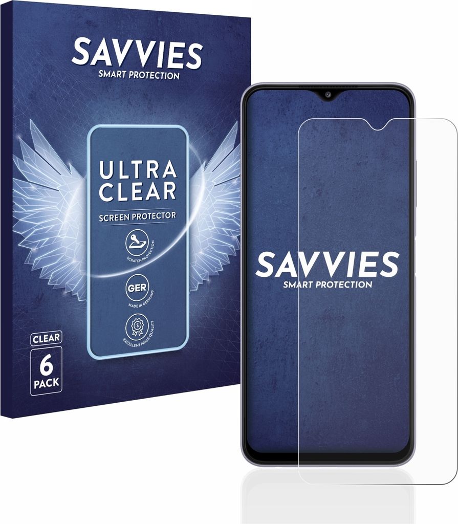 6x Für Samsung Galaxy A22 5G Schutzfolie Savvies Displayschutz Display Schutz Folie Klar Transparent