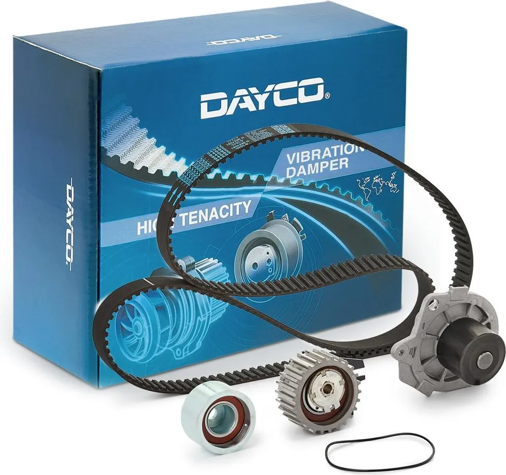 Kit Courroie de Distribution Dayco KTBWP7770 avec Pompe à Eau pour Fiat