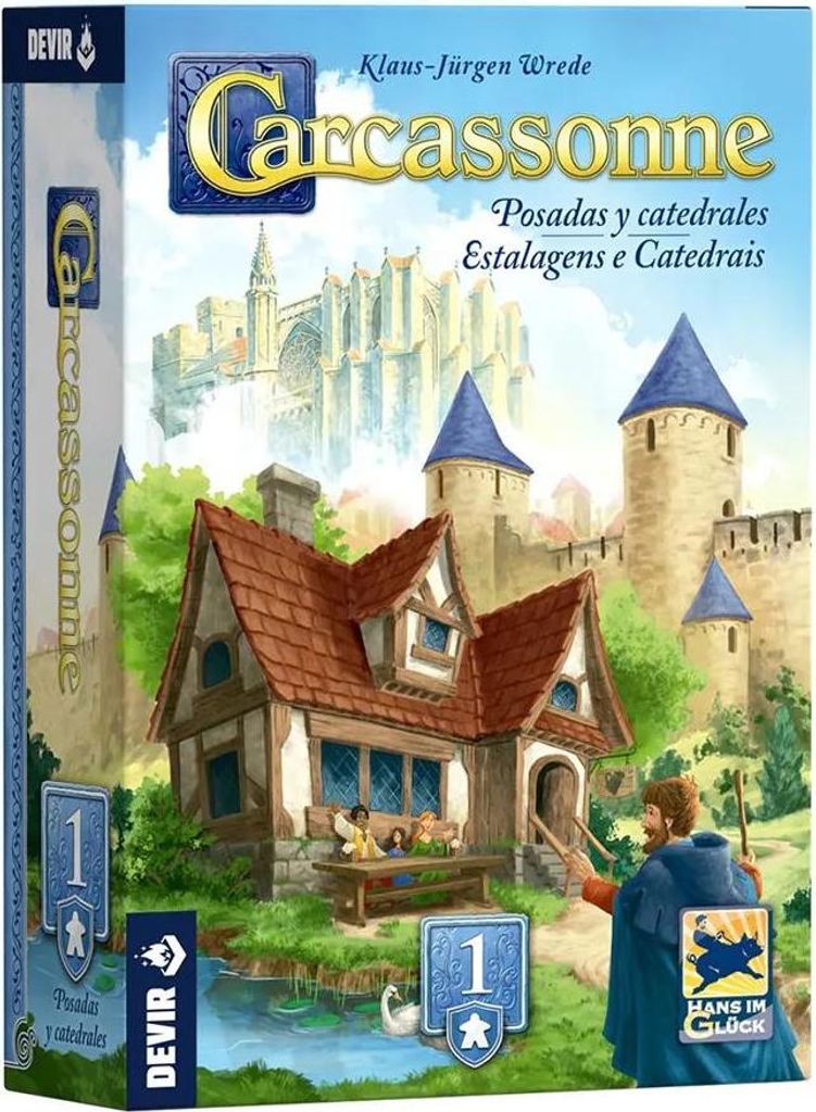 Devir Iberia Carcassonne Posadas Y Catedrales Brettspiel Mehrfarbig Mehrfarbig One Size