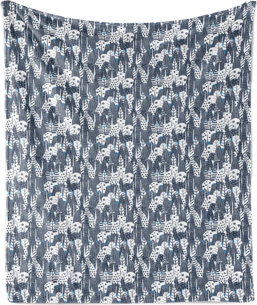 ABAKUHAUS Coperta Morbida Lavabile 175x230 - Plaid Antiallergico Blu