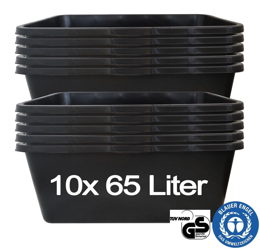 Hossi's Wholesale – 10 Stück Mörtelwanne 65 Liter für Produktbild 