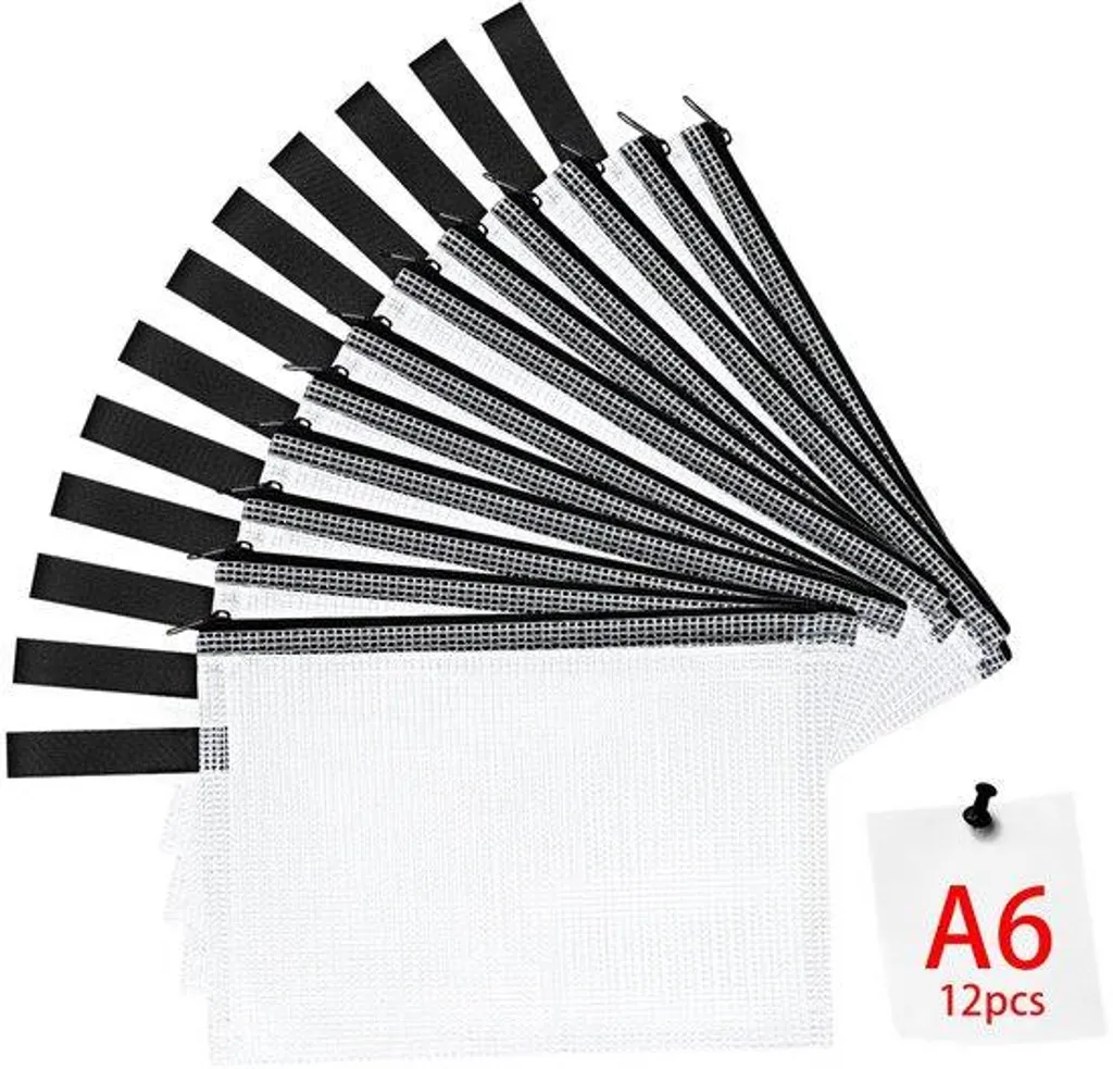 Pochettes imperméables avec sangle lot de 12 pour produits cosmétiques